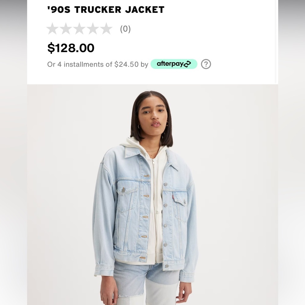 New without tags Levi’s 90’s trucker jacket